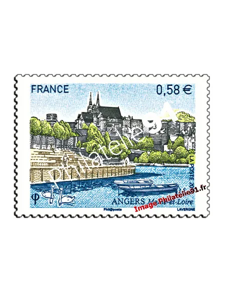 Timbre de France n° 4543 - Angers (Maine-et-Loire)