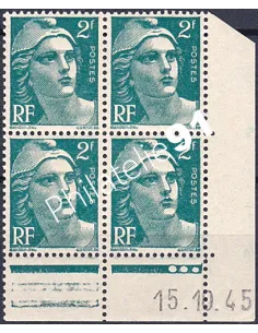 Coin daté sur Timbre n° 713, Collection timbres France