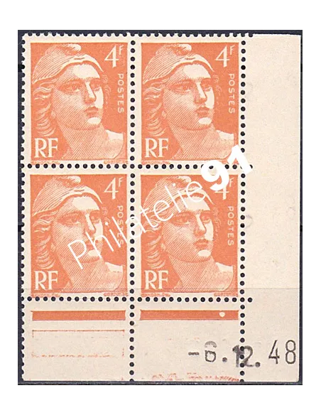 Coin daté sur Timbre n° 808, Collection timbres France