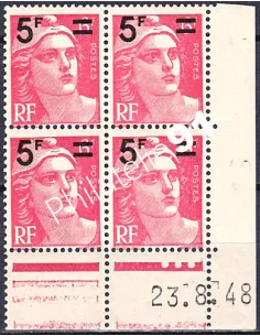 Coin daté sur Timbre n° 827, Collection timbres France