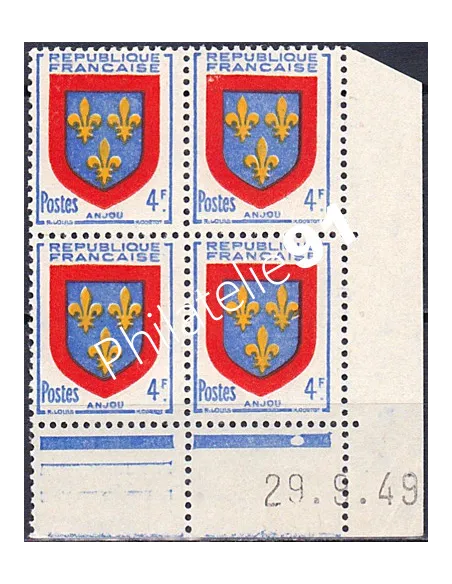 Coin daté sur Timbre n° 838, Collection timbres France