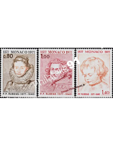 MONACO - n° 1098 à 1100 - P.-P. Rubens - Peintures