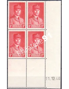 Coin daté sur Timbre n° 472, Collection timbres France