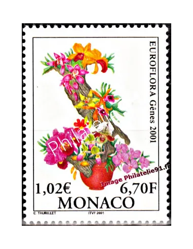 Timbre neuf de Monaco n° 2297 - Thématique : Fleurs