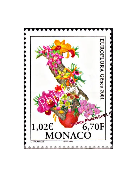 Timbre neuf de Monaco n° 2297 - Thématique : Fleurs