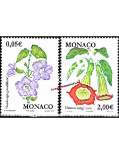 Timbres de Monaco n° 2321 à 2322 - Thématique : fleurs