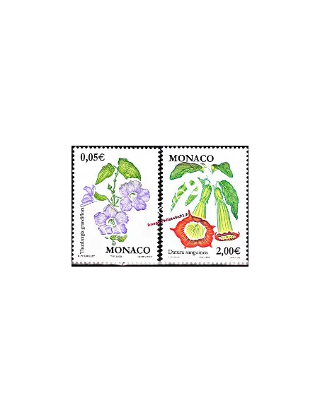 Timbres de Monaco n° 2321 à 2322 - Thématique : fleurs
