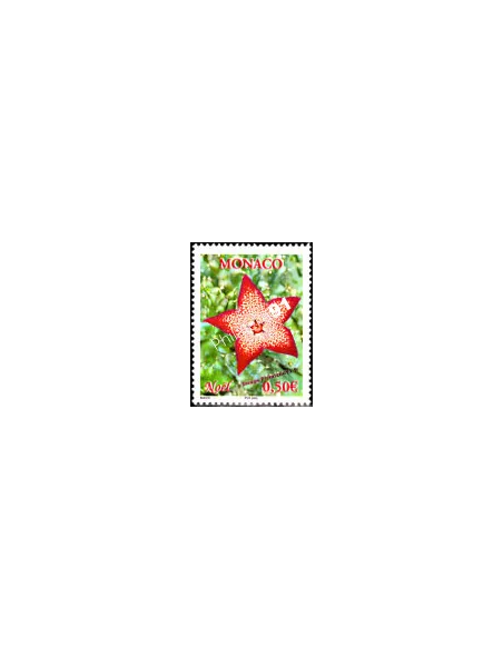 Timbre de Monaco n° 2368 - Thématique : Fleurs - Noël