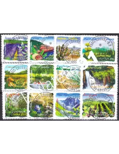 Adhésifs n° 303 à 314, collection timbres France