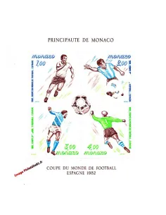 Bloc n° 21 de MONACO - Coupe du monde de foot à Madrid