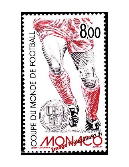 n° 1940 - Coupe du monde de football aux États-Unis - Timbre Monaco