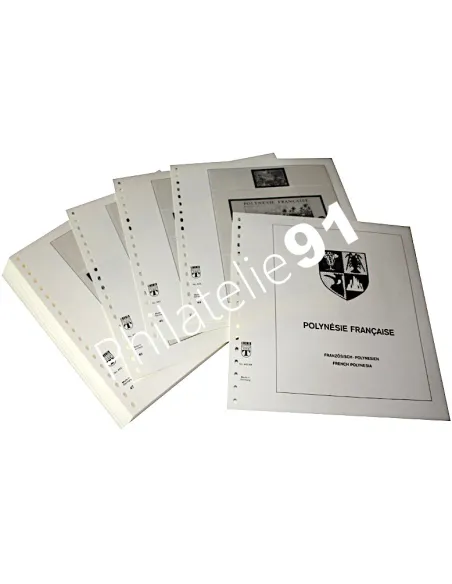 Feuilles pré-imprimés Lindner - Polynésie française 2014