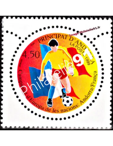 Timbre d'Andorre Français n° 517 - Thématique: Football