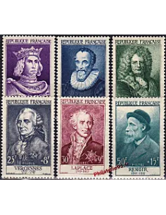 n° 1027 à 1032, Collection timbres France