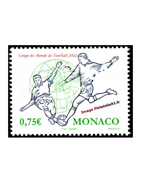 Timbre de Monaco n° 2350 - Thématique : Foot