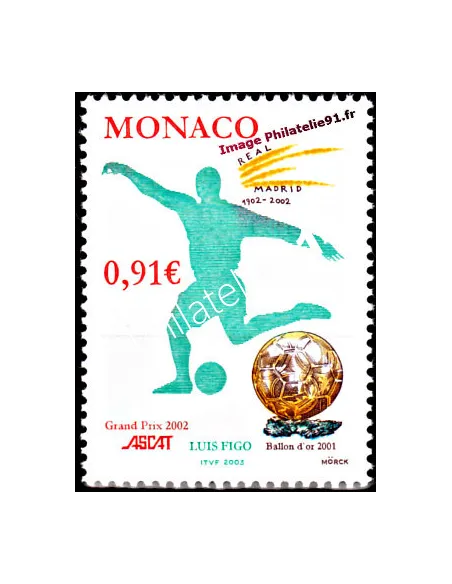 Timbre de Monaco n° 2372 - Thématique : Football