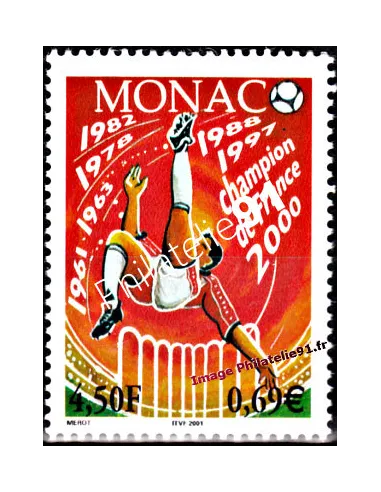 Timbre de Monaco n° 2294 - Thématique : football