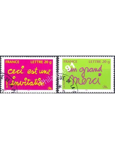 Timbre n° 3760 à 3761  oblitéré, Collection timbres France