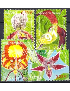 Timbres n° 3763 à 3766 oblitéré, Collection timbres France
