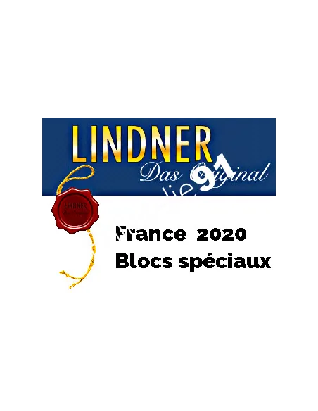 Lindner, FRANCE blocs spéciaux 2020, matériel philatélique