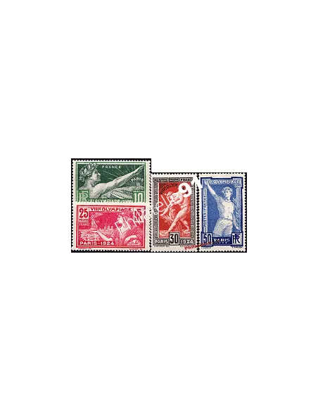 Timbres de France n° 183 à 186 - Jeux olympiques de Paris