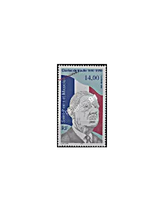 Timbre de St-Pierre-et-Miquelon n° 622, De Gaulle, collection Dom-Tom