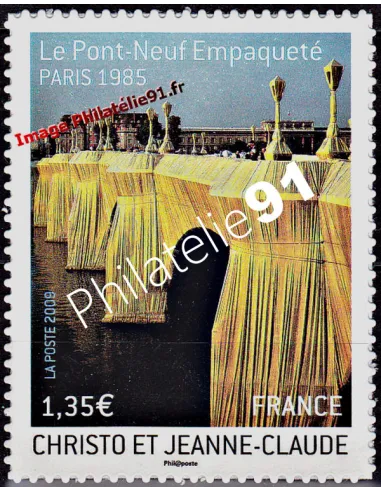 ADH. n° 338 - "Christo" - Le Pont-Neuf à Paris (timbre d'entrepr