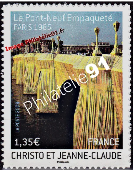 ADH. n° 338 - "Christo" - Le Pont-Neuf à Paris (timbre d'entrepr