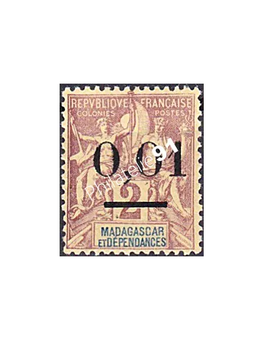Madagascar, n° 51, collection timbres Colonies françaises