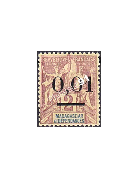 Madagascar, n° 51, collection timbres Colonies françaises