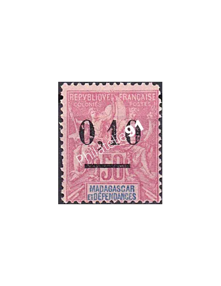 Madagascar, n° 53, collection timbres des Colonies françaises