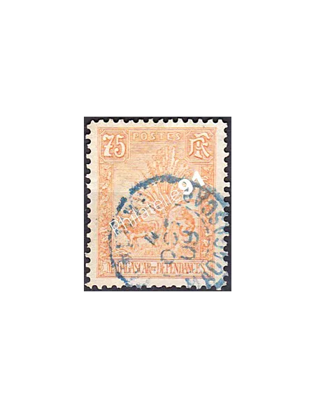 Madagascar, n° 74 oblitéré, collection timbres Colonies françaises