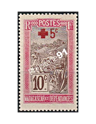 Madagascar, n° 121, timbres colonies Françaises