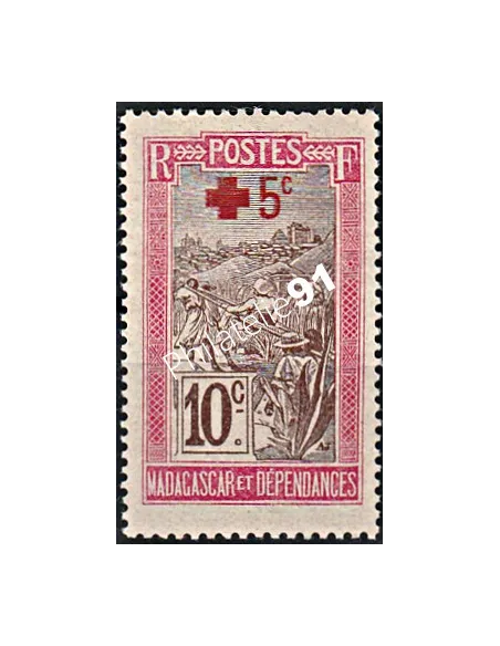 Madagascar, n° 121, timbres colonies Françaises