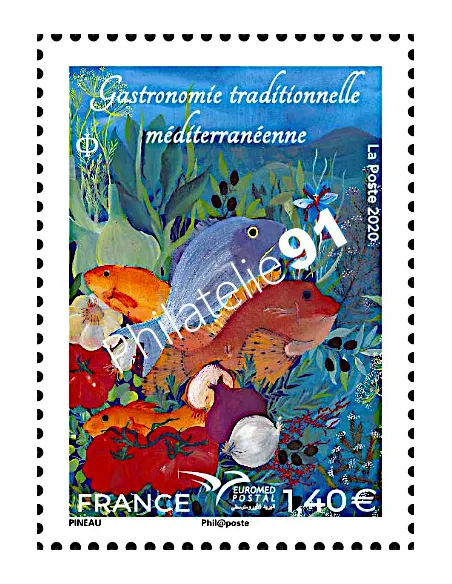 n° 5411 ** - EUROMed Postal - Gastronomie traditionnelle méditerranéenne