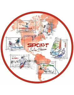 n° 5418 à 5423 - Feuille 5418 - Sport couleur passion