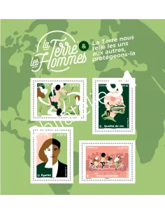 n° 5424 à 5427 - Feuille 5424 - La Terre et les Hommes