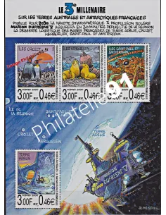 Bloc Feuillet n° 4 des TAAF, collection timbres Dom-Tom