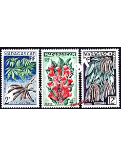Madagascar - n° 332  à 334 * - Produits agricoles locaux