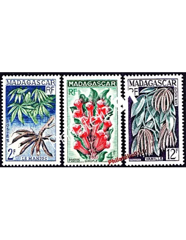 Madagascar - n° 332  à 334 * - Produits agricoles locaux