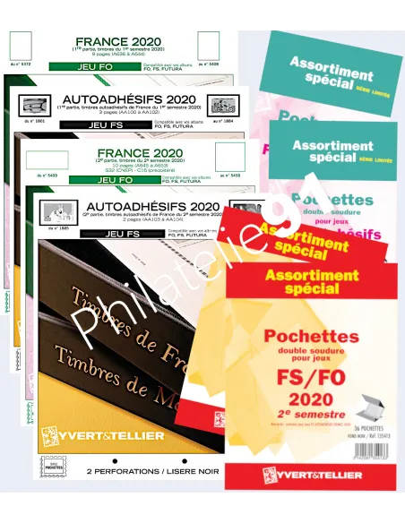 Jeu FRANCE FS-FO 2020, matériel philatélie