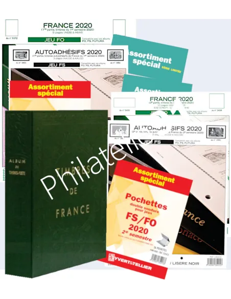Jeu FRANCE FO 2020 + RELIURE, matériel philatélie