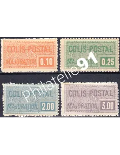 Colis Postaux n° 77 à 80, Collection timbres France