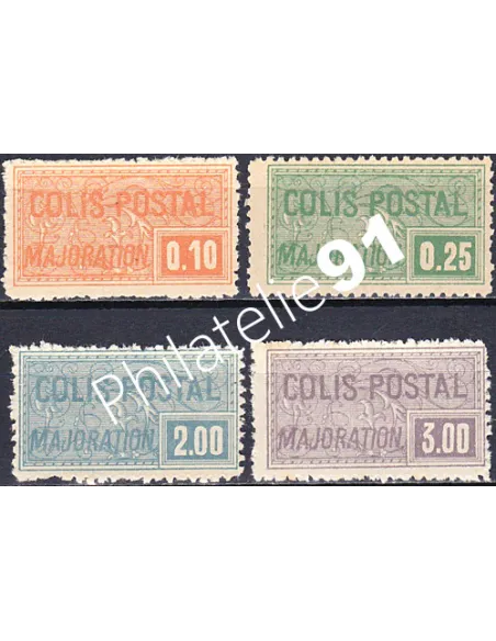 Colis Postaux n° 77 à 80, Collection timbres France