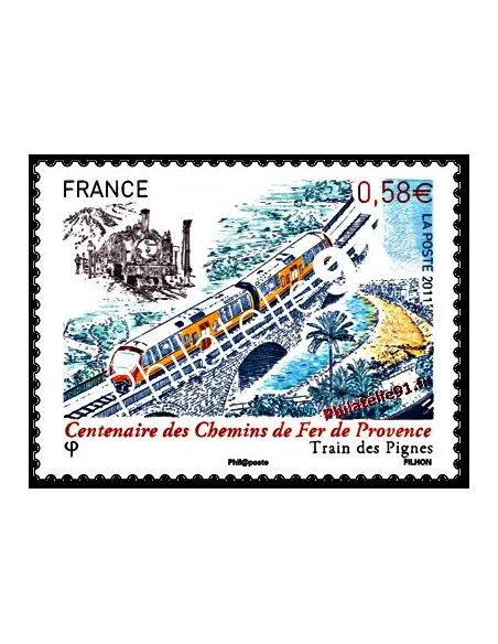 Timbre de France n° 4564 - Chemins de Fer de Provence - Train des Pignes