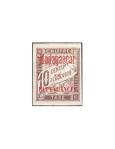Madagascar, Timbre-Taxe n° 2, collection timbres colonies