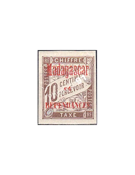 Madagascar, Timbre-Taxe n° 2, collection timbres colonies