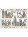 n° 5455 à 5456 - Feuille 5455 - Les grandes heures de l'Histoire de France - Guillaume le Conquérant et Mathilde de Flandre