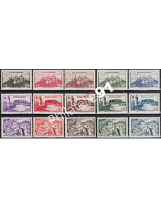 Timbres de FEZZAN n° 28 à 42 - timbres des colonies françaises
