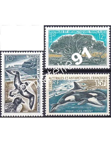 TAAF,n°   28 à 30, Collection timbres DOM TOM